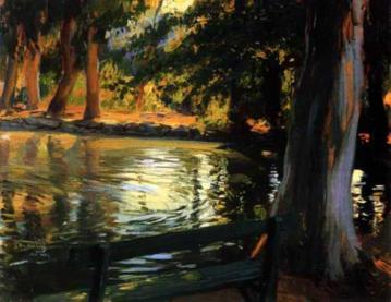 Paisaje Con Lago Artwork by Fernando Alvarez Sotomayor