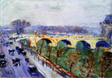 The Pont Royal In Paris Artwork by Lesser Ury