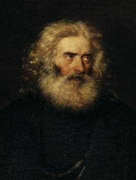 Study Of A Head Of A Bearded Man Artwork by Friedrich von Amerling