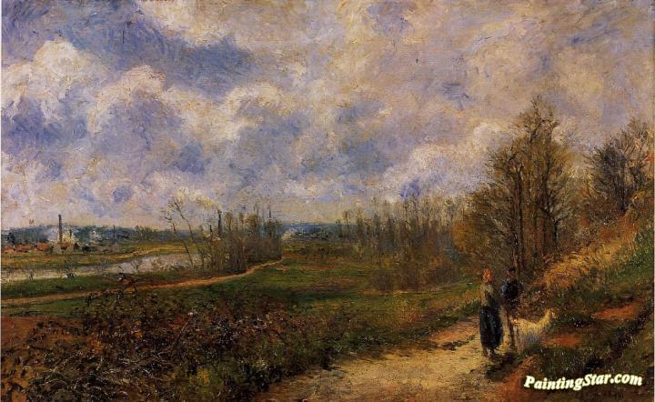 Path to Le Chou, Pontoise Artwork by Camille Pissarro