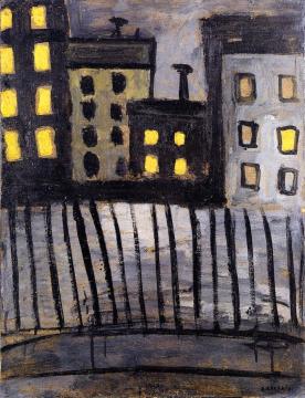 Lighted Windows Artwork by Auguste Chabaud