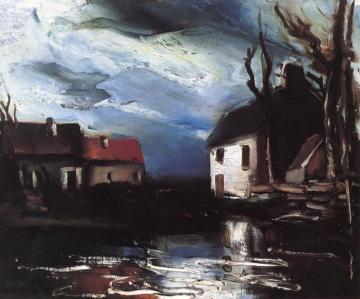 Houses By The Water Artwork by Maurice De Vlaminck
