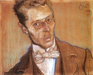Portrait Of Wincent Parvi Artwork by Stanislaw Wyspianski