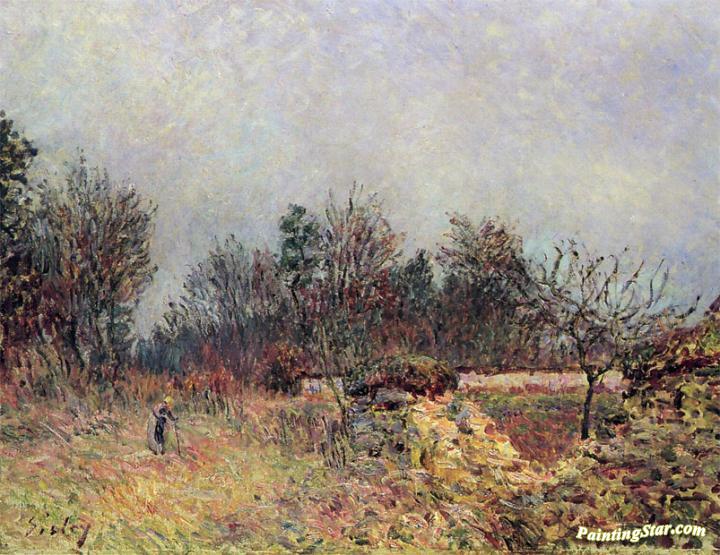 Edge of the Forest, December Artwork by Alfred Sisley