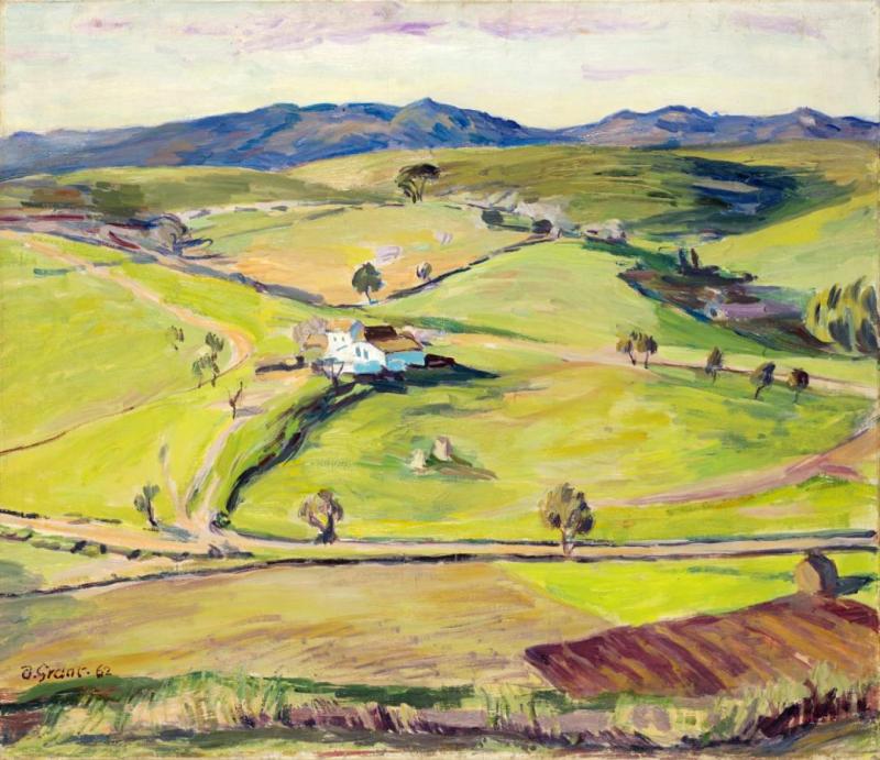 A Landscape Near Cádiz Artwork by Duncan Grant