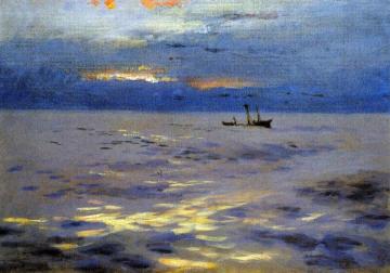 Atlantic Sunset Artwork by John Singer Sargent