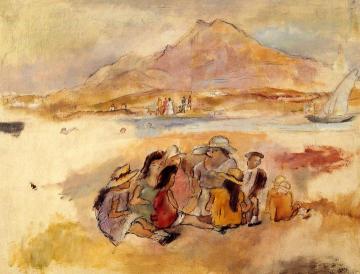 At La Goulette Artwork by Jules Pascin