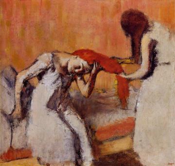 Combing the Hair Artwork by Edgar Degas