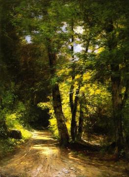 The Road To The Ausable Artwork by Roswell Morse Shurtleff
