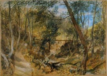 The Woodwalk, Farnley Hall Artwork by Joseph Mallord William Turner