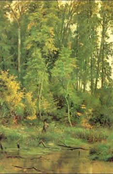 To Approach Autumn Artwork by Ivan Ivanovich Shishkin