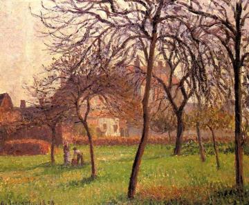 Mother Lucien's Field at Eragny Artwork by Camille Pissarro