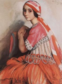 Portrait Of Ballerina L.a. Ivanova Artwork by Zinaida Serebriakova