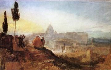 Rome: St. Peter's from the Villa Barberini Artwork by Joseph Mallord William Turner