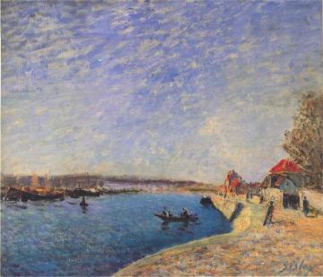 River Loing at Saint Mammes Artwork by Alfred Sisley