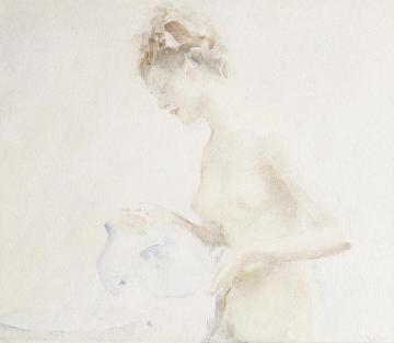 Girl Washing Artwork by Walter Ernest Webster