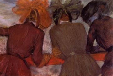 Women Leaning on a Railing Artwork by Edgar Degas