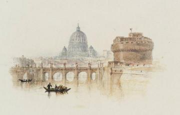 Rogers's 'Italy' - Castle of St Angelo, Rome Artwork by Joseph Mallord William Turner