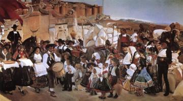 The Bread Fiesta (Castile) Artwork by Joaquin Sorolla y Bastida