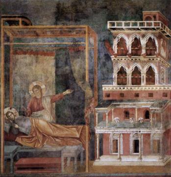 Legend Of St Francis: 3. Dream Of The Palace (upper Church, San Francesco, Assisi) Artwork by Giotto di Bondone