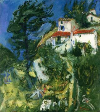 Landscape Of Cagnes Artwork by Chaim Soutine