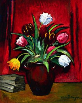 Vase Of Tulips Artwork by Louis Valtat