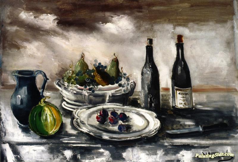 Still Life With Fruit Artwork by Maurice De Vlaminck