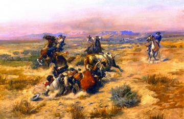 A Strenuous Life Artwork by Charles Marion Russell