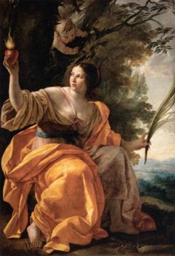 Heavenly Charity Artwork by Simon Vouet