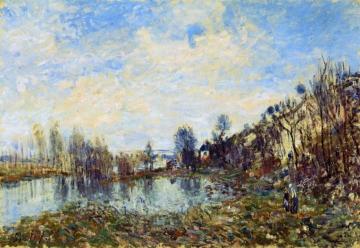 Flooded Field Artwork by Alfred Sisley