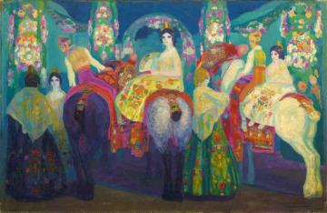 Feria In Valencia Artwork by Hermen Anglada Camarasa