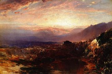 Autumn Sunset Artwork by William Louis Sonntag