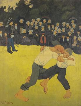 La lutte bretonne Artwork by Paul Serusier