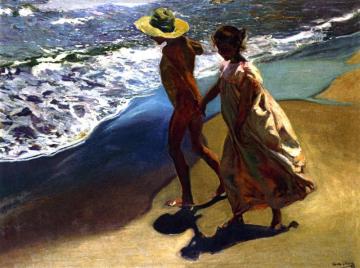 To the Water Artwork by Joaquin Sorolla y Bastida