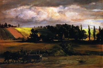 Storm Over Tempelhofer Berg Artwork by Adolph von Menzel