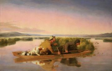 Duck Hunters On The Hoboken Marshes Artwork by William Tylee Ranney