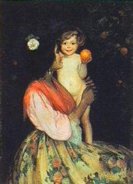 Mujer Con Niaa Artwork by Julio Vila Prades