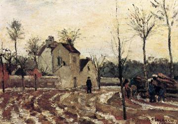 Thaw, Pontoise Artwork by Camille Pissarro