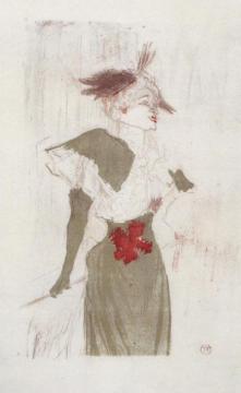 Mademoiselle Marcelle Lender, Standing Artwork by Henri de Toulouse-Lautrec