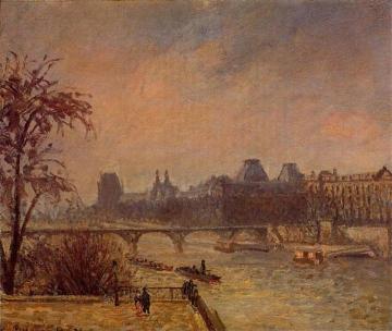 The Seine and the Louvre, Paris Artwork by Camille Pissarro