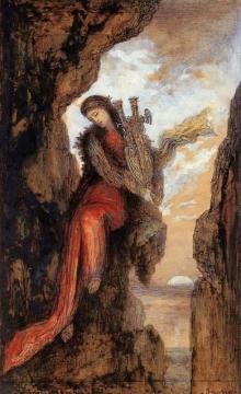 Sappho On The Cliff Artwork by Gustave Moreau