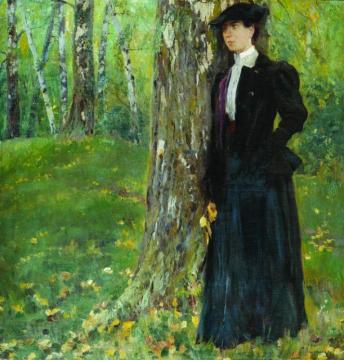 Waiting Artwork by Sergei Arsenevich Vinogradov