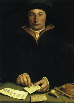 Portrait of Dirk Tybis Artwork by Hans Holbein the Younger