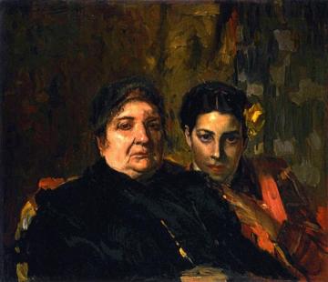 Maria and Her Grandmother Clotilde Artwork by Joaquin Sorolla y Bastida