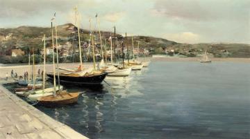 Sailing Boats In Provence Artwork by Marcel Dyf