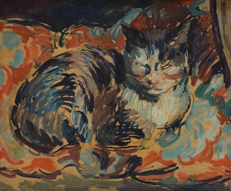 The Cat, Opussyquinusque Artwork by Duncan Grant