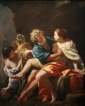 Loth And His Daughters Artwork by Simon Vouet