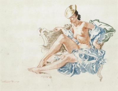 Experiment In Flippancy Artwork by Sir William Russell Flint