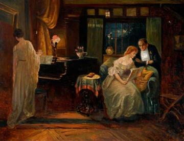 Reading after Dinner Artwork by Sir William Quiller Orchardson