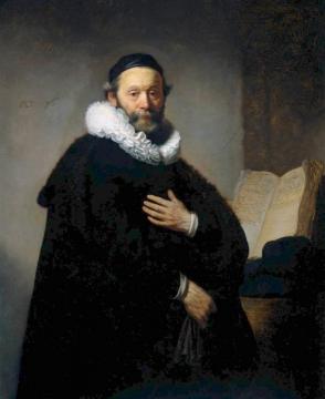Johannes Wtenbogaert, Remonstrant Minister Artwork by Rembrandt van Rijn